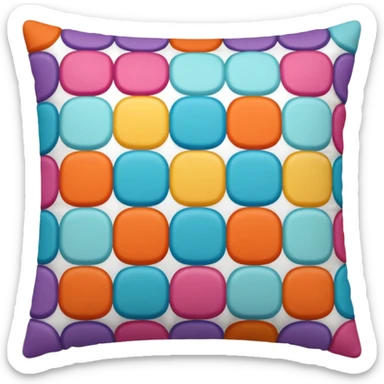 colorful pillow  sticker