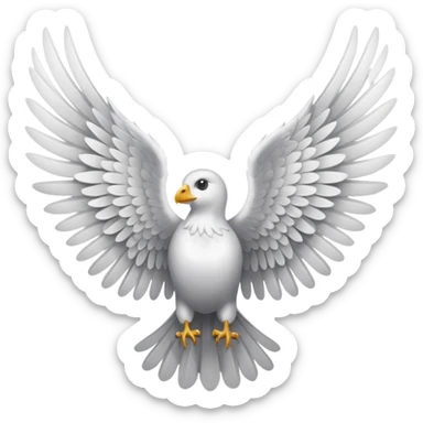 Pair of wings ,in a text copiable format sticker