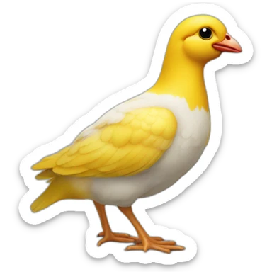 Petit poussin jaune sticker