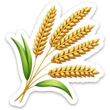 a sprig of wheat sticker