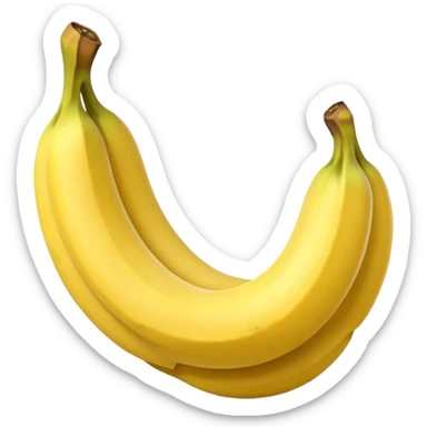 pealed banana sticker
