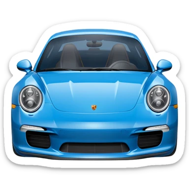 Porsche 911 bleue marine sticker