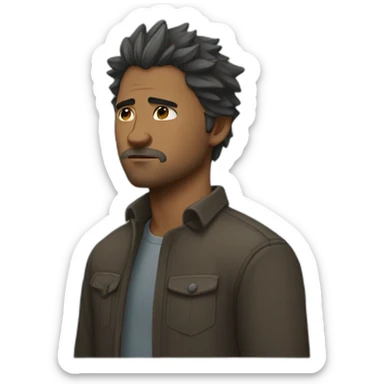 Lone wolf emotional sticker