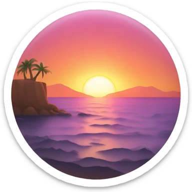 Sunset  sticker