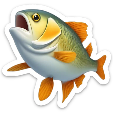 Poisson qui saute d’un baucale a l’autre sticker