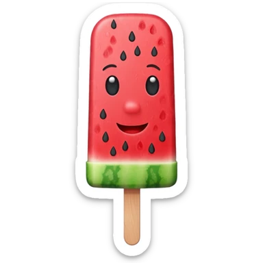 watermelon popsicle sticker