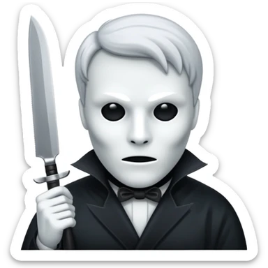 Phantom holding a knife  sticker