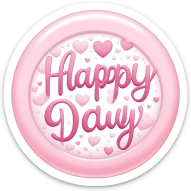 Light pink happy Mother’s Day sign sticker
