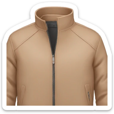 jacket with zip sticker