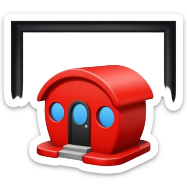 A red pill house  sticker