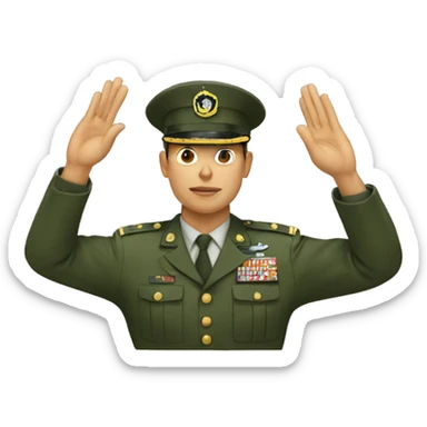 military salute sticker