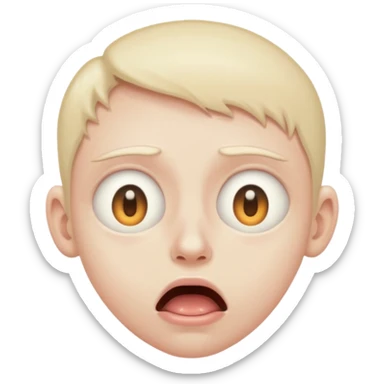 
Emoji 2: Eyes half-open, drool coming out — mentally gone.
 sticker