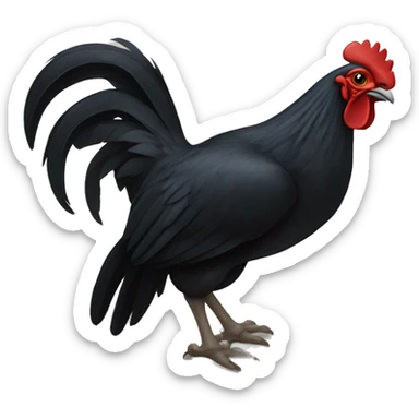 Gallo negro sticker