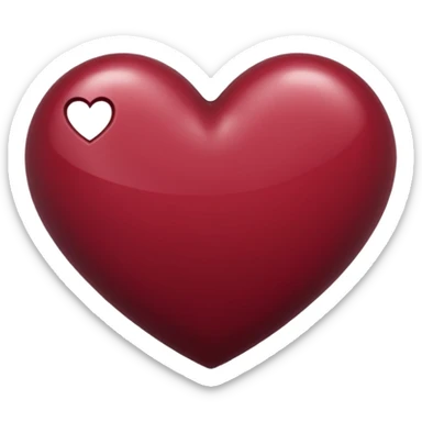 Maroon heart emoji to copy paste sticker