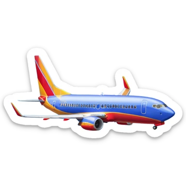 Southwest Airlines Boeing 737-800 (newer Heart One livery) sticker