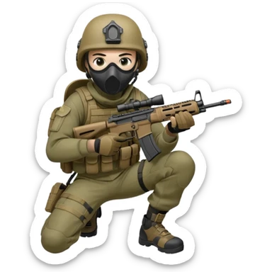 soldier-crouching-with-tactical-mask sticker