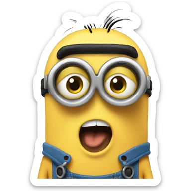 goofy minion sticker