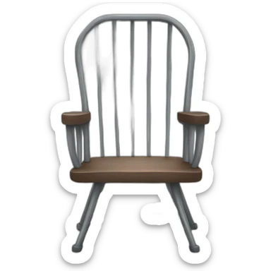 swinging steel chair sticker