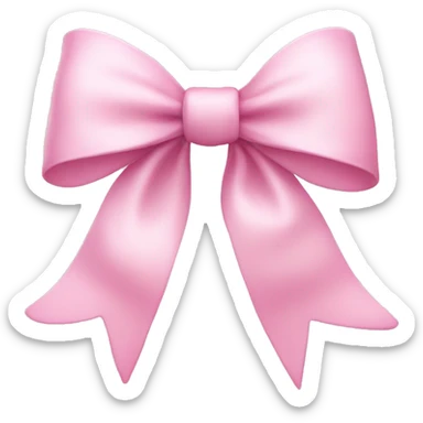 Light pink bow sticker