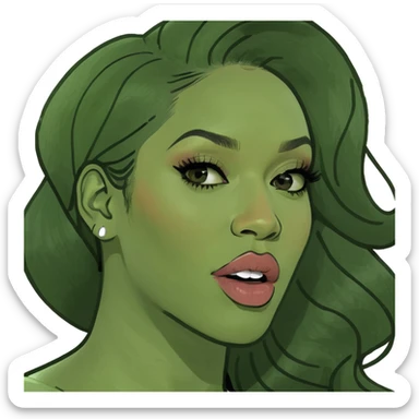 Natalie Nunn long chin sticker