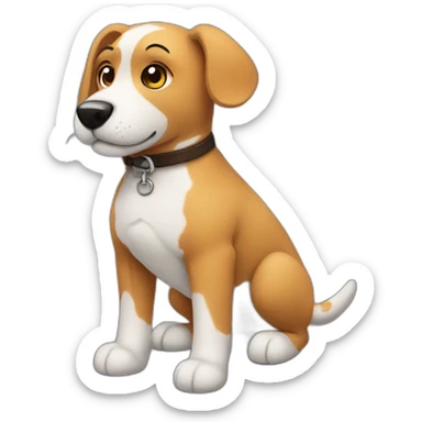Mirco the plush dog sticker