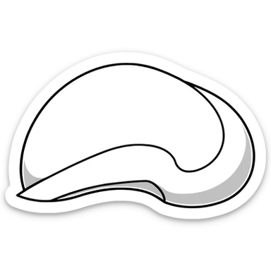 curvy stylish white X sticker