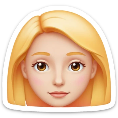 half face before and after glowing skin, minimal emoji illustration, pastel colors, smooth gradient sticker