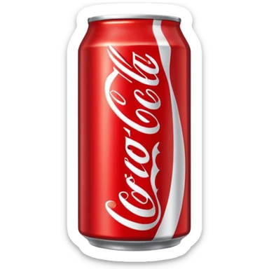 Coca cola can sticker