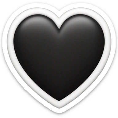 black heart sticker
