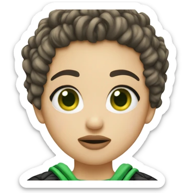 Charlie xcx brat green heart  sticker