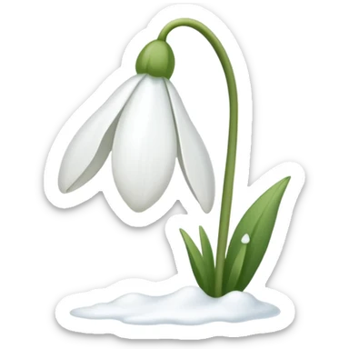 snowdrop sticker