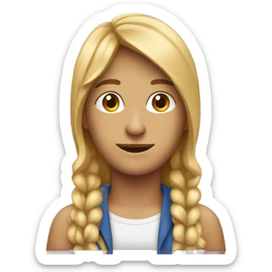 Une personne qui tiens  une autre  sticker