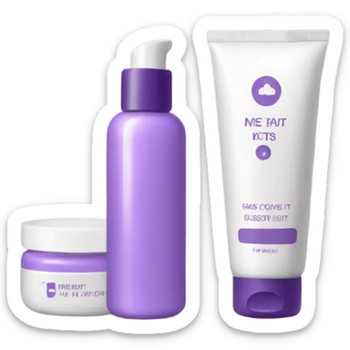 skin care Kit purple sticker