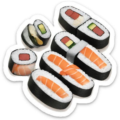Set sushi sticker