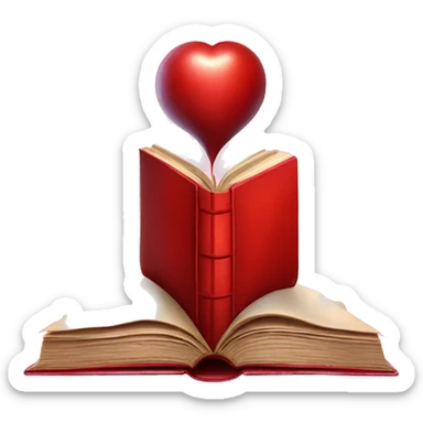 Red Book of Love and seduction with magic sticker