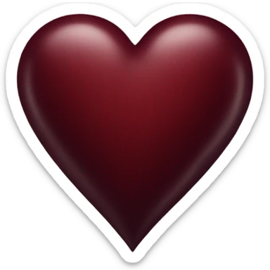 Dark red Heart sticker