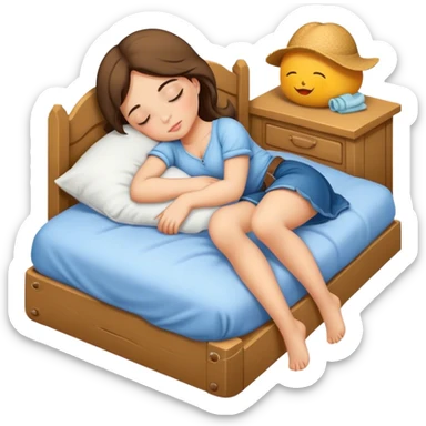 Country girl sleeping  sticker