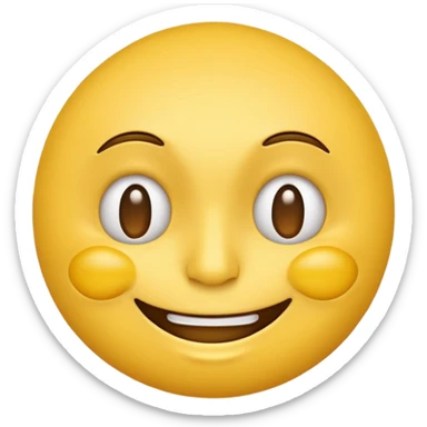 smiling eye twitch yellow face emoji sticker