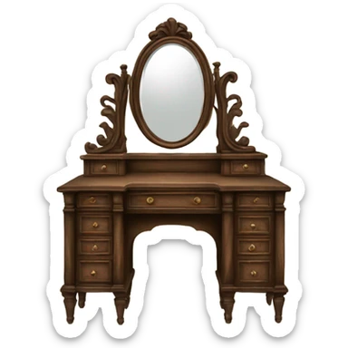 antique vanity sticker