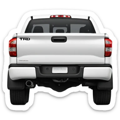 New 2023 White Toyota Tundra TRD sticker