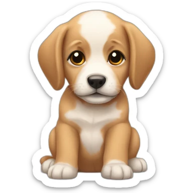 Very very cute puppies sticker