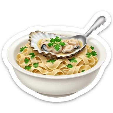 oyster pasta sticker