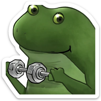 Gym Dumbell sticker