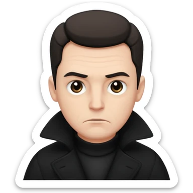 whiteman in blackcoat sticker