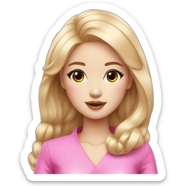 Korean Barbie girl sticker