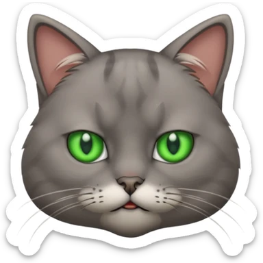 Cat looking annoyed sticker