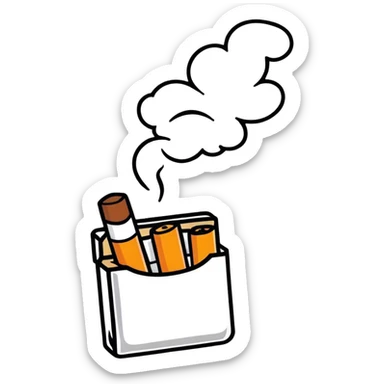 Cigarette sticker