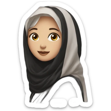 V from BTS with a Muslim girl sticker