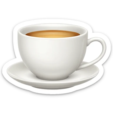 white teacup sticker