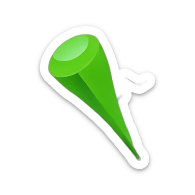 Green map marker sticker